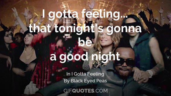 black eyed peas good night